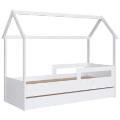 Cama Infantil Casinha Com Auxiliar Infix C06 Branco - Mpozenato