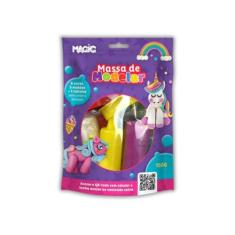 Massinha de modelar 6 cores, 150g, 3 moldes e 1 rolinho - MAGIC GRUPO