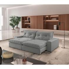 Sofá Hall Linho Dois Módulos De 80cm B25cm Meu Sofá Online A230 Linho Cinza