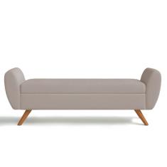 Recamier Bau Grecia 1,40M Suede Bege - Clique Decor