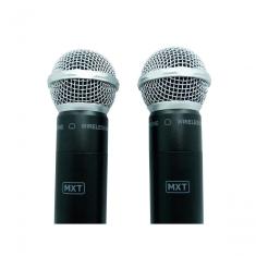 Microfone Mxt Sem Fio Duplo Uhf302 Maleta Freq...