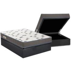 Cama Box Baú Solteiro: Colchão Espuma D33 Ortobom Light Saúde + Base C