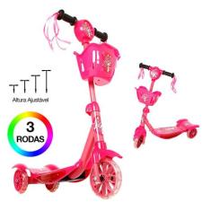 Brinquedo Patinete Infantil 3 Rodas Com Luz E Som E Cestinha - Art Bri