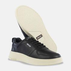 Tênis Ferracini Sneaker Logan 9314.678E, Preto, Branco, 40
