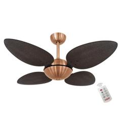 Ventilador Volare Off P Palmae Tabaco 127V e Controle Remoto, 110V