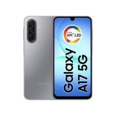 Celular Samsung Galaxy A17 256GB 5G 8GB RAM Cinza 6,7" Câm. Tripla + S