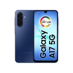 Celular Samsung Galaxy A17 256GB 5G 8GB RAM Azul 6,7" Câm. Tripla + Se