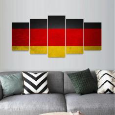 Quadro decorativo Bandeira da Alemanha Mosaico