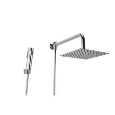 Ducha Chuveiro inox 20 cm com Desviador e Ducha Manual