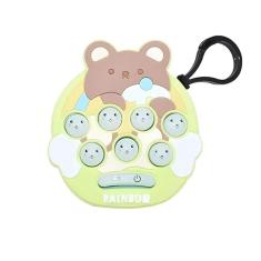 Volta as Aulas Chaveiro Pop It Eletronico Brinquedo Infantil Anti Stress Mini Jogo Educativo Crianca Divertido Personagem Desenho Silicone Console Musicas Luzes Interativo Relaxar Memoria…