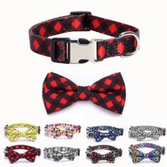 Coleira de gravata borboleta para cães, linda gravata borboleta para gatos, fivela de metal durável, ajustável para PP, médio, grande, animais de estimação, meninas, meninos, filhotes, gatinhos,