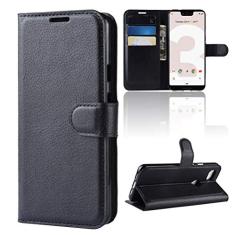 Capa para GOOGLE Pixel 3 Lite XL, capa carteira flip de couro PU premium com compartimento para cartão, suporte e fecho magnético [capa interior à prova de choque de TPU] Compatível com GOOGLE Pixel 3