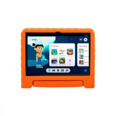 Tablet Multi Kid Pad Laranja 10.1 pol 6GB RAM 128GB Android 13 Quad Co