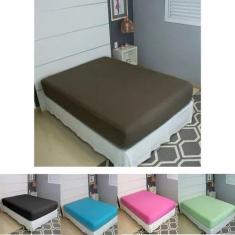 Lençol Avulso Casal Malha 100% Algodão Liso Com Elástico - Cozzilar, m