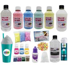Kit Para Fazer Slime Colas Coloridas Especiais Barato - Ine Slime, Cop