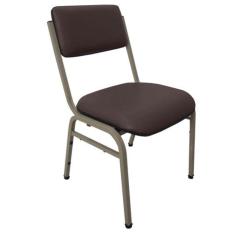 Cadeira Empilhável para Auditórios Linha Hotel Smart Marrom