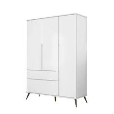 Guarda Roupa Roupeiro Meli 3 Portas Infantil/ Juvenil Pés Palito 100% 