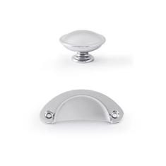 Puxador Concha  Puxador Redondo Puxadores Para Moveis Kit 18 Pçs - Tel