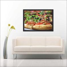 Quadro Decorativo Pizza Pizzaria Gourmet Restaurantes Decorações Com M