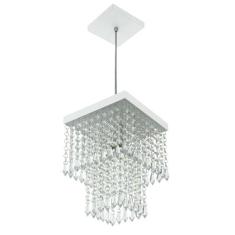 Lustre Pendente De Cristal Acrílico Marrycrilic Branco - MARRYLUZ