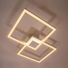 Arandela Plafon Led 67w 66x66cm Luz Direta / Indireta Branca St1254 - 