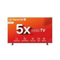 Smart TV 4K 65" LG NanoCell 65NANO80T Processador α5 Ger7 AI Hub de Esportes Alexa/Chromecast integrado webOS 24 Controle Smart Magic