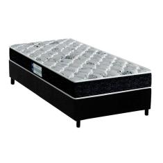 Cama Box Solteiro: Colchão Ortopédico Probel D45/Ep Anatômico Tech2000 + Base Black(88X188)