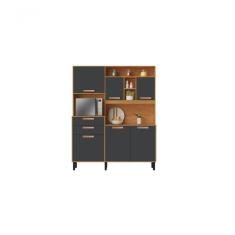 Cozinha Compacta 6 Portas 2 Gavetas 5 Nichos Nápoles - Itatiaia