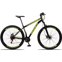 Bicicleta 29 Raider Sport Aço 21 Marchas Freio a Disco com Suspensão-Unissex