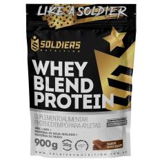 Whey Blend Protein Concentrado e Isolado - 900g - Soldiers Nutrition-Unissex
