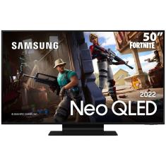 Smart TV 50" Neo QLED 4K Samsung Gaming 50QN90B, Mini Led, Painel até 144hz, Processador com IA, Som em Movimento, Tela sem limites, Design slim
