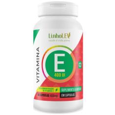 Vitamina E Suplemento 60 Cápsulas 400mg - Linho Lev - A 