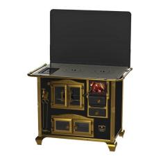 Fogao a Lenha N 2 Gab Imperador Vitreo Preto com Tampa