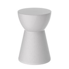 Banqueta Baixa Polipropileno sem Encosto Sili Branco