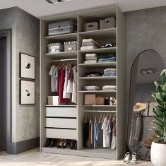 guarda-roupa closet sion 3 gv bege 140 cm