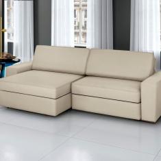 Sofá Cosmos - Retrátil / Reclinável 280 Cm Marfim