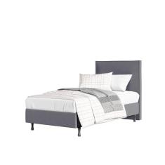 Cama Solteiro One com Cabeceira Moderna Estável E Confortável cinza