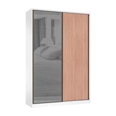 Guarda Roupa 2 Portas de Correr 3 Gavetas 159cm com Vidro Reflecta Pra