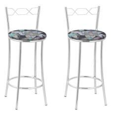 Kit 2 Banquetas Cromadas Bc51-b E507 - TRE PARONI