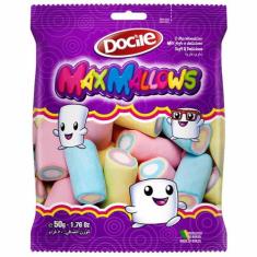 Marshmallow Tubo Color Baunilha 250g Docile