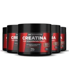 5X Creatina Em Pó 3G Pura Hf Suplementos 150G