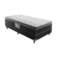 Cama Box Solteiro D33 Ortopédico Rondoconfort Cinza - Rondomóveis