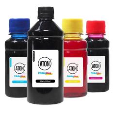 Kit 4 Tintas Epson Bulk Ink L3118 Black 500ml Coloridas 100ml Corante Aton