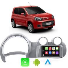 Kit Multimidia Uno 2011 12 13 14 15 2016 Fiorino 2011-2021 7" CarPlay 