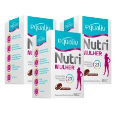 Kit Suplemento Polivitamínico Equaliv Nutri Mulher 60
