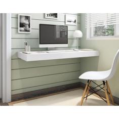 Escrivaninha Mesa Escritório Suspensa em MDF 120x50cm - Uvim