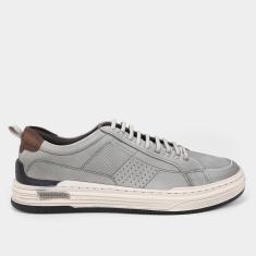 Tênis Couro Democrata Denim Mike Masculino-Masculino
