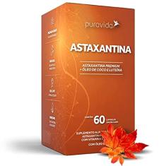 Puravida Astaxantina Frasco 15 g, 60 Contagem (Pacote de 1)