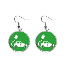 Brinco feminino com pingente de prata para proteger o meio ambiente da Plug Energy