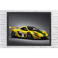 Quadro Decorativo Carros McLaren Salas Quartos Decorações Com Moldura 